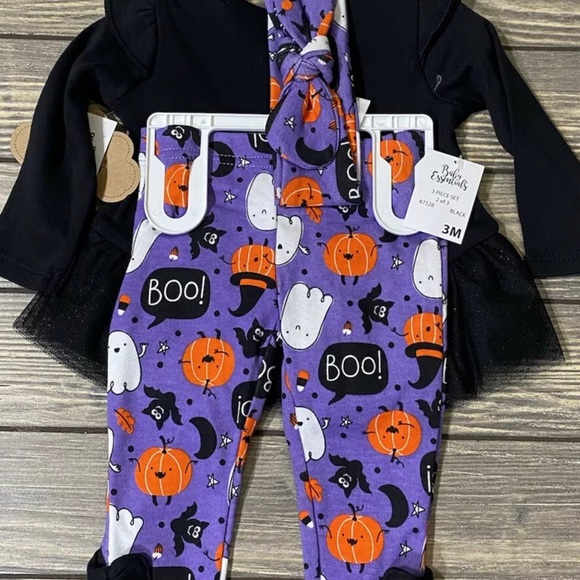 Baby Essentials Daddy Is My Boo Halloween 3 Piece Outfit Set - Picture 2 of 3